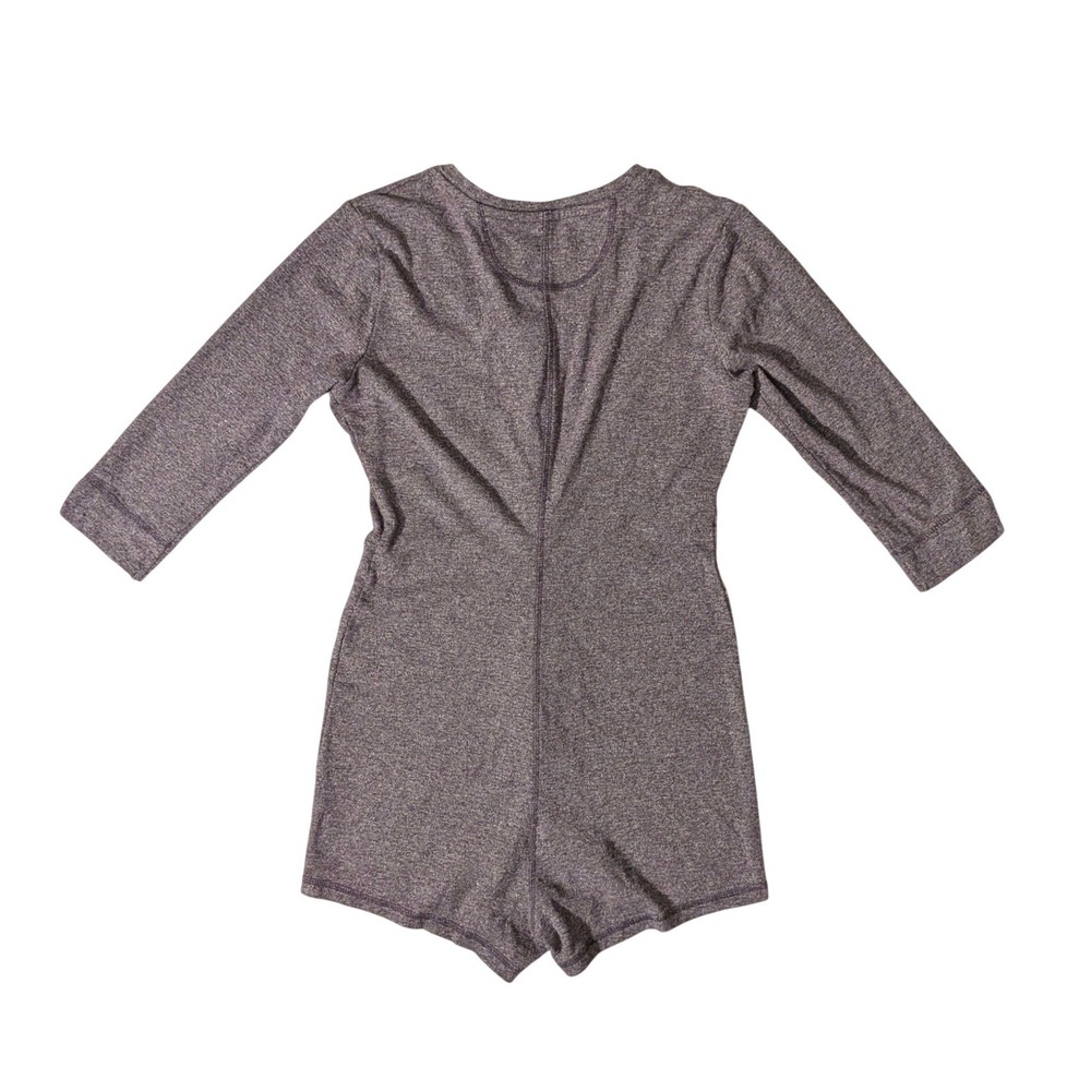 UGG Heidi Lounge Romper Nightshade Heather Purple Snap Up 100% Cotton Pajamas M - Picture 3 of 12